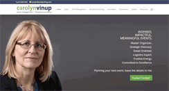 Desktop Screenshot of carolynvinup.com